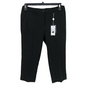 Michael Kors Tailored Capri Pants Skimmer Sz 6 Black $595 New